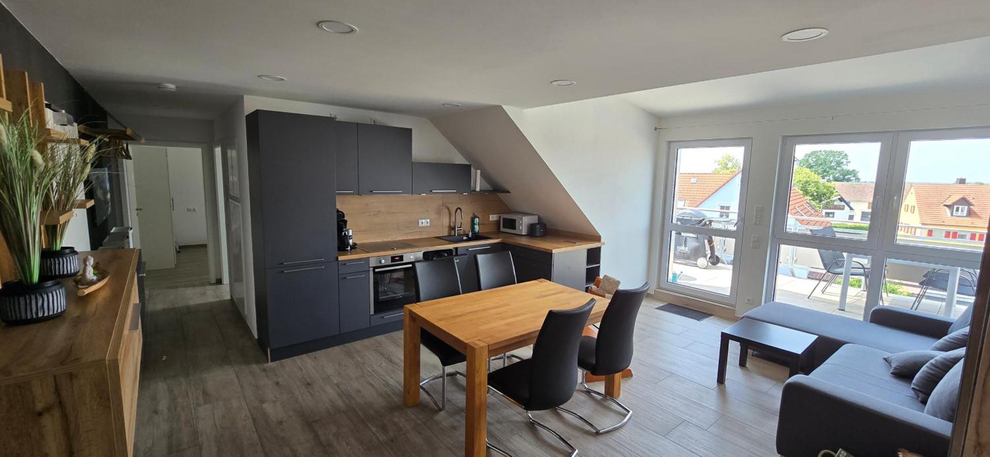 Apartment Moderne 3 Panorama Mit Grossem Balkon Fuer 4personen Inklusive Wifi Und Parkplatz Gunzenhausen